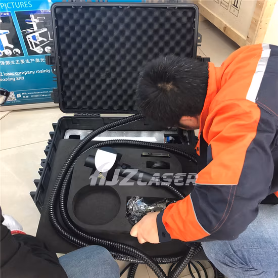 Máquina de limpieza láser de fibra Jpt Raycus para decapado de pintura y eliminación de óxido